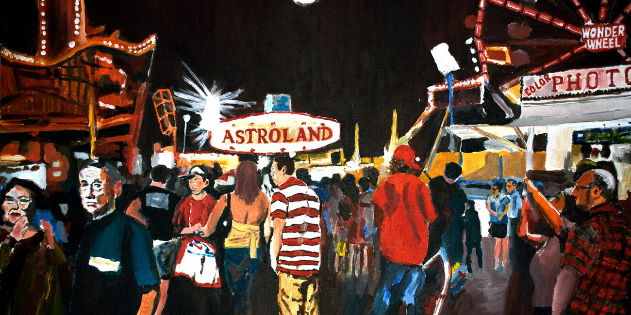 wayne pearce coney island nyc print