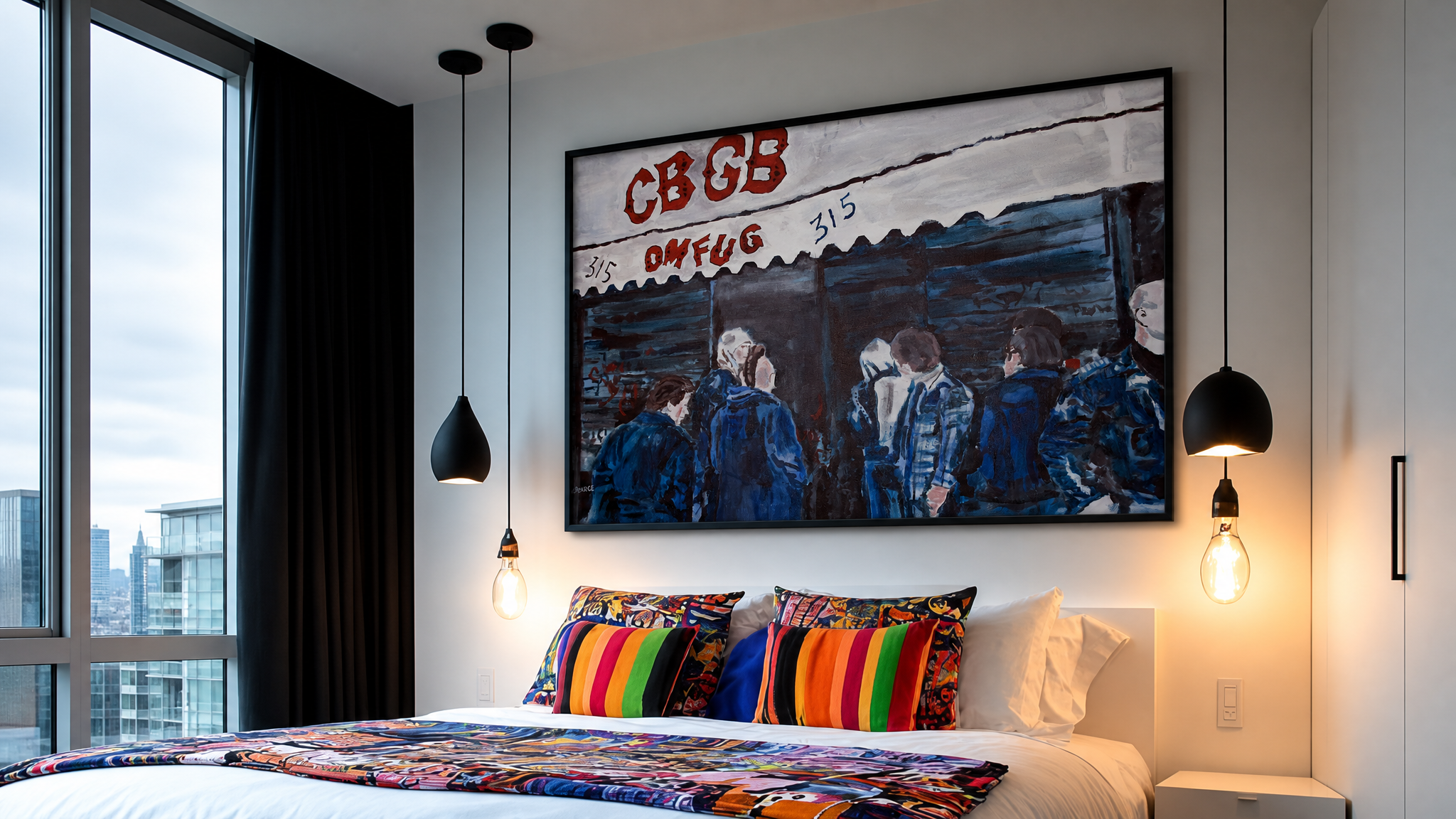 wayne pearce cbgbs punk rock nightclub nyc print