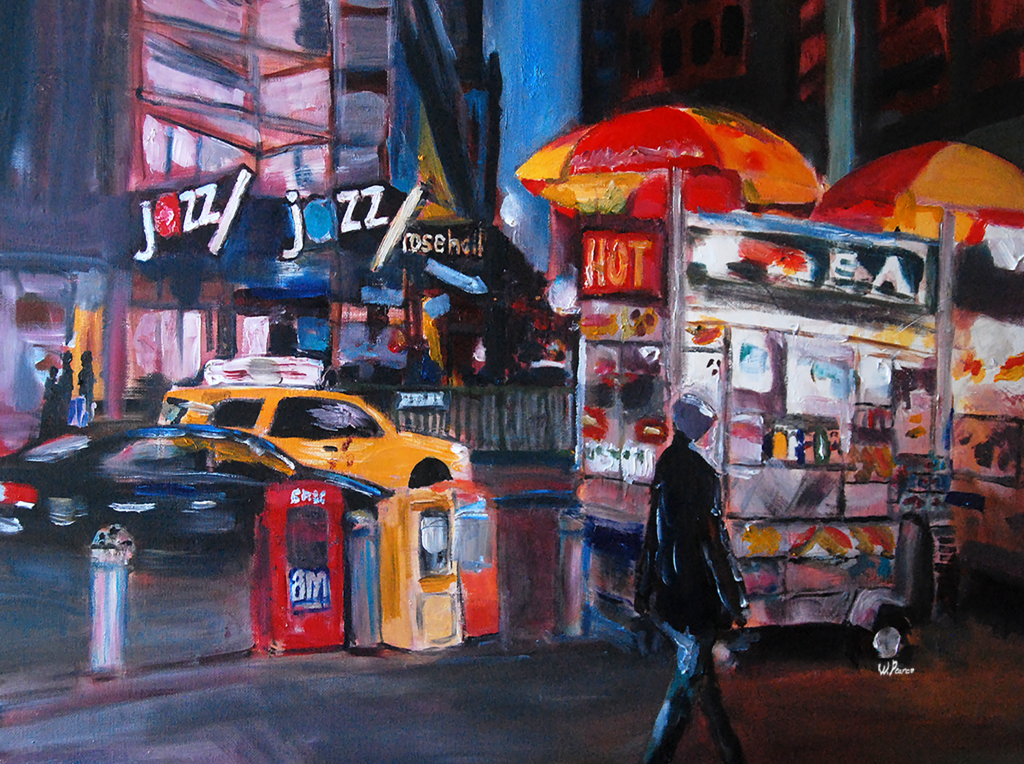 wayne pearce painting columbus circle nyc