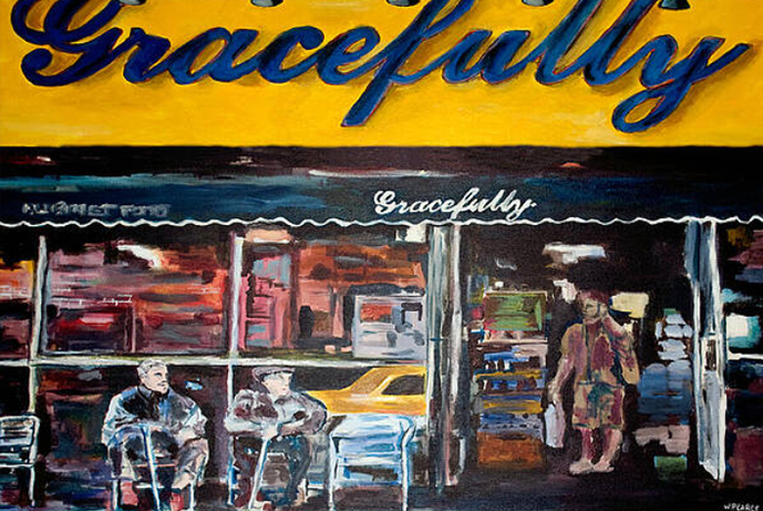 wayne pearce supermarket nyc print