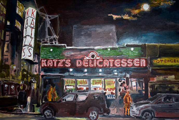 wayne pearce katz deli nyc print