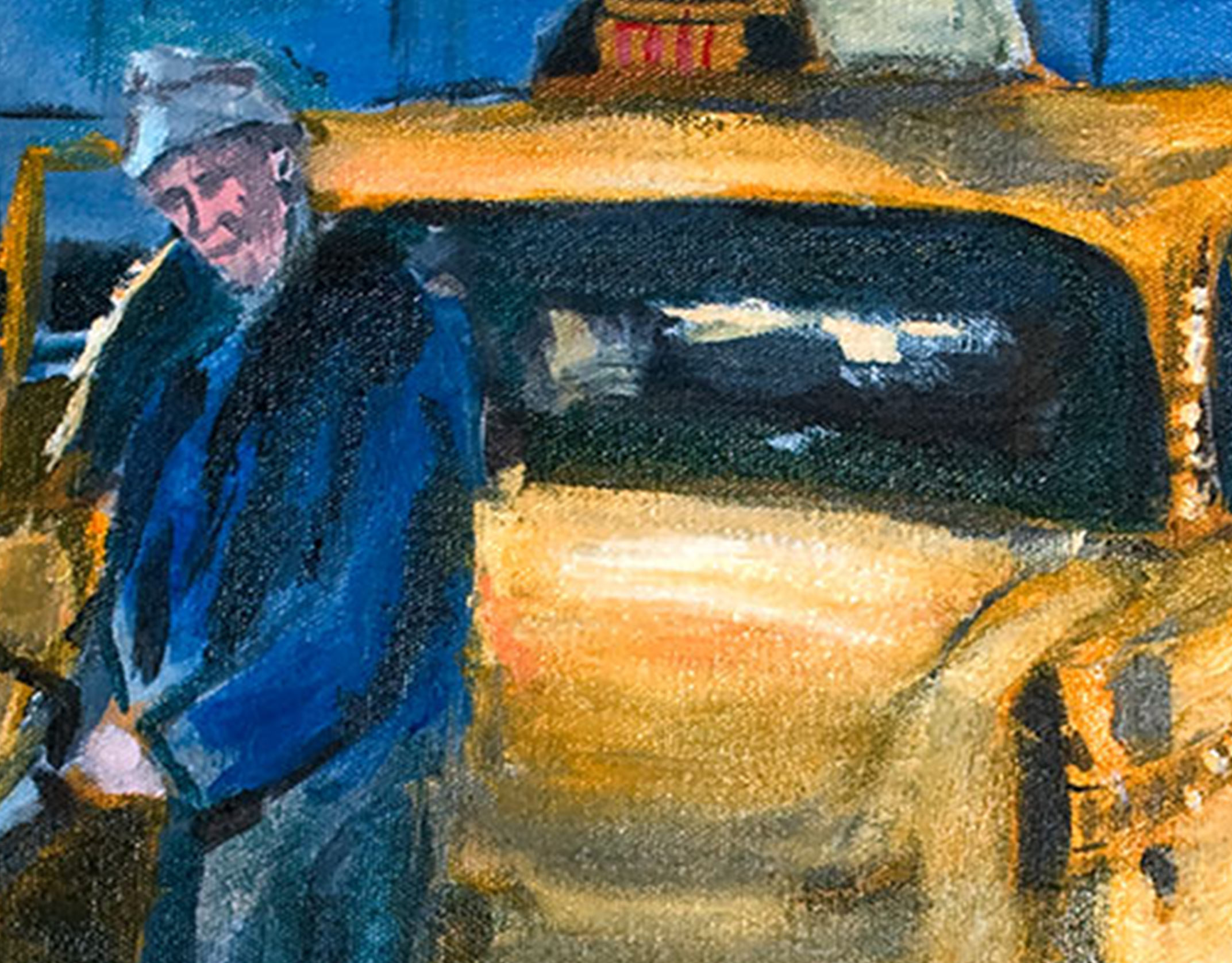 wayne pearce last checker taxi in nyc, print