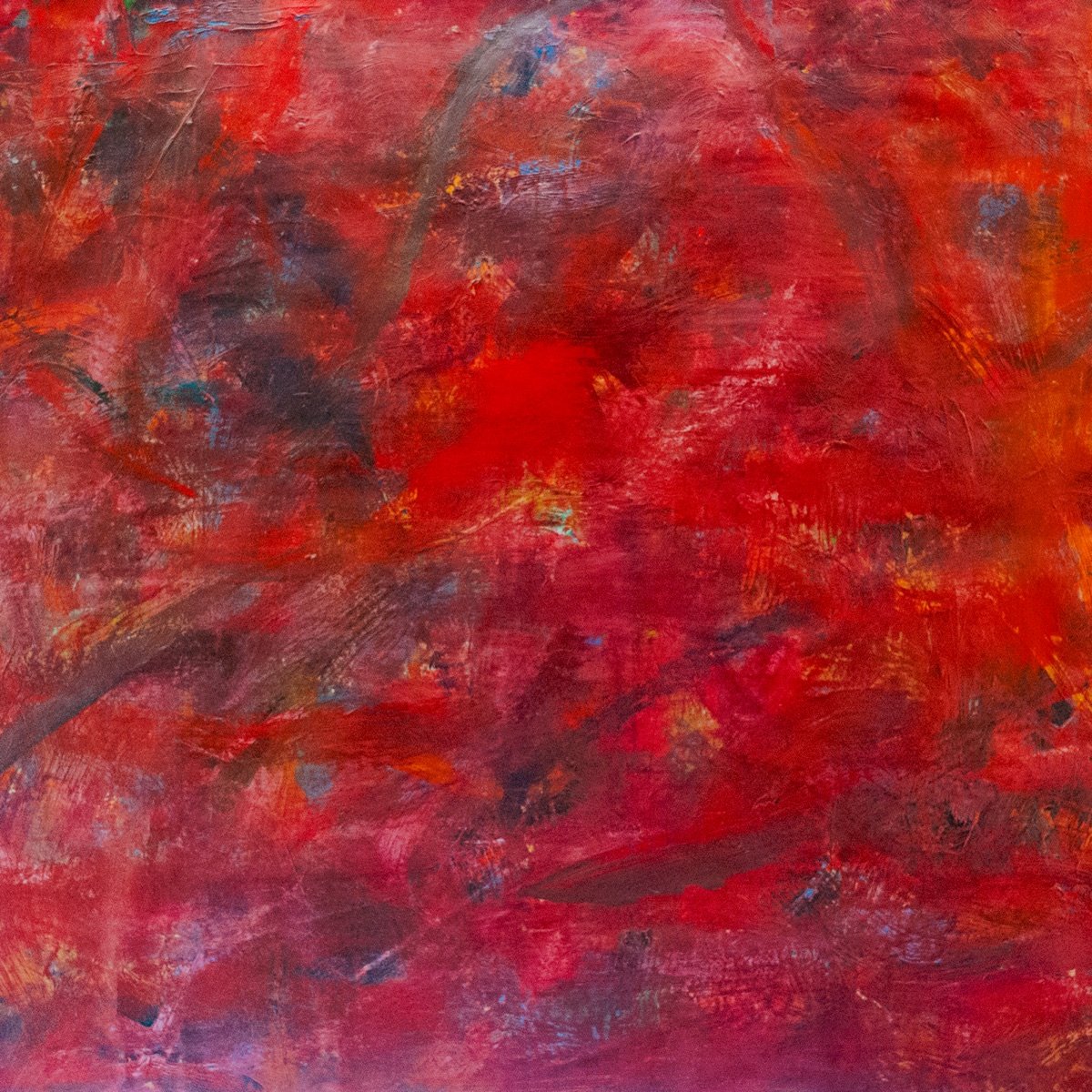 Big Red — abstract painting by Wayne Pearce