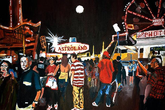 Astroland — oil painting by Wayne Pearce