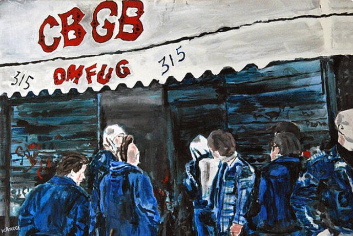 CBGB — oil painting by Wayne Pearce