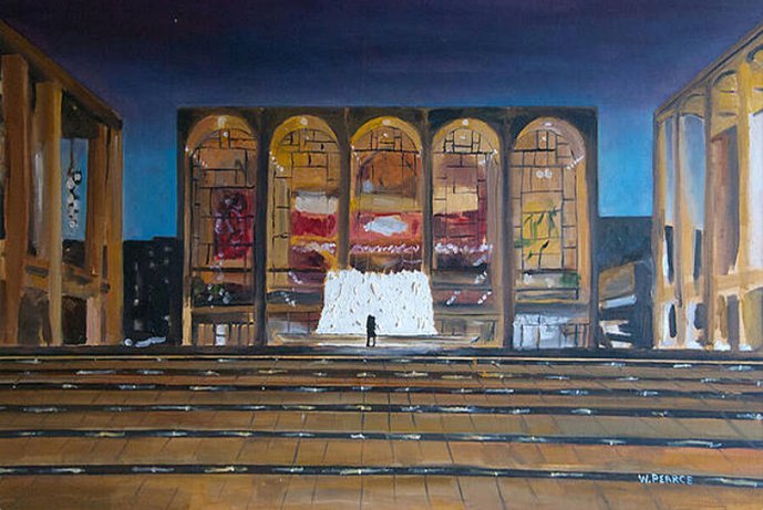 Lincoln Center — oil painting by Wayne Pearce