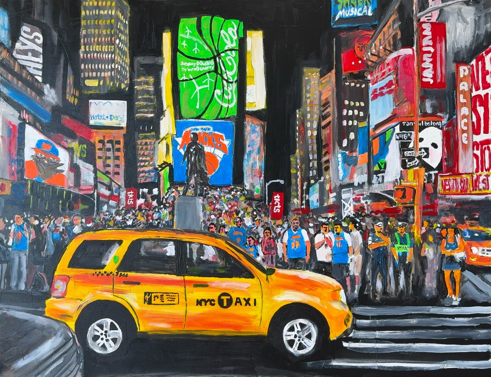 Times Square — oil painting by Wayne Pearce