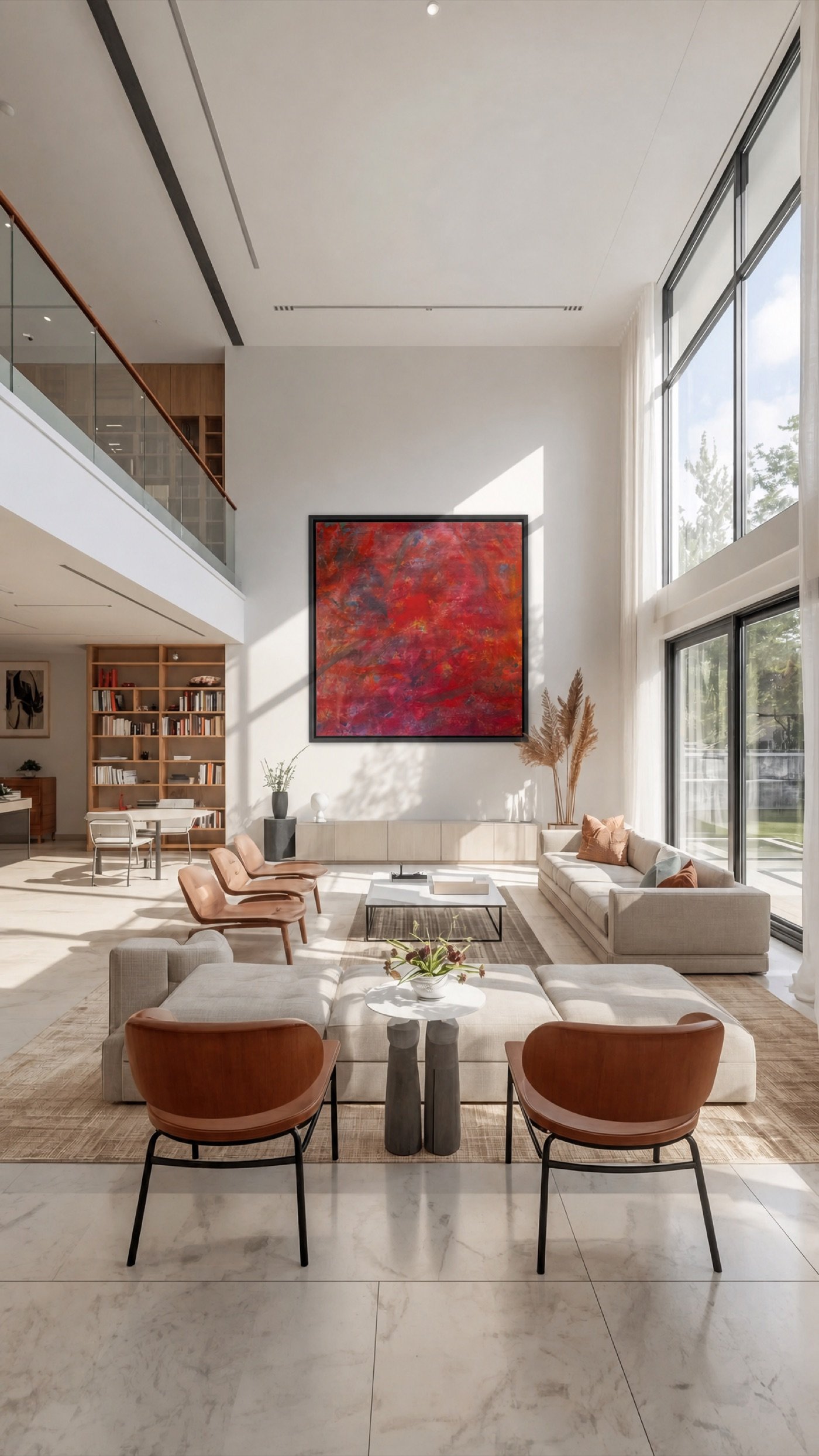 Statement scale shown in a contemporary interior