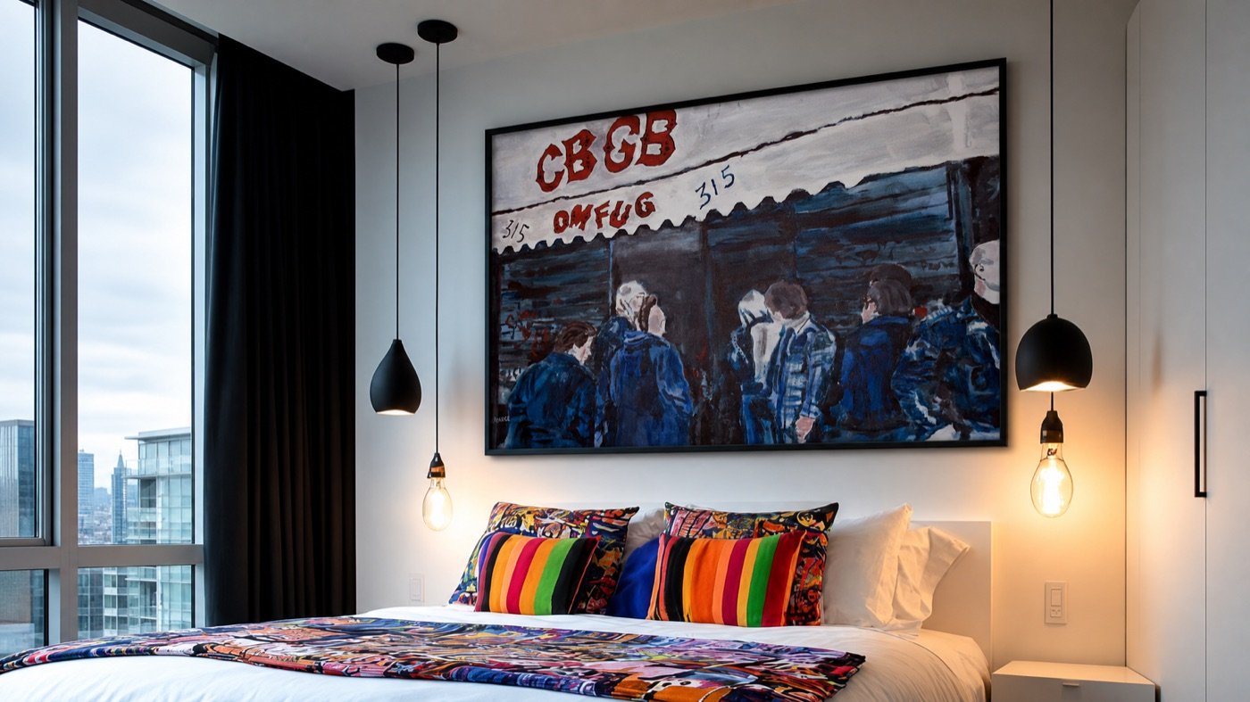 CBGB shown in a contemporary interior