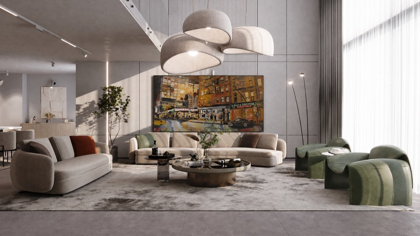 Houston Street shown in a contemporary interior